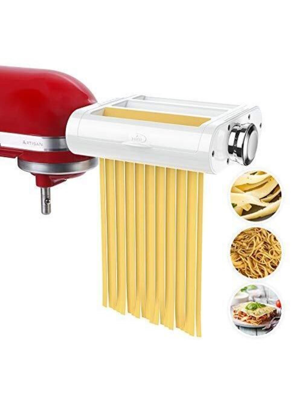 3-in-1 Pasta Maker Attachment Set for KitchenAid Stand Mixers
